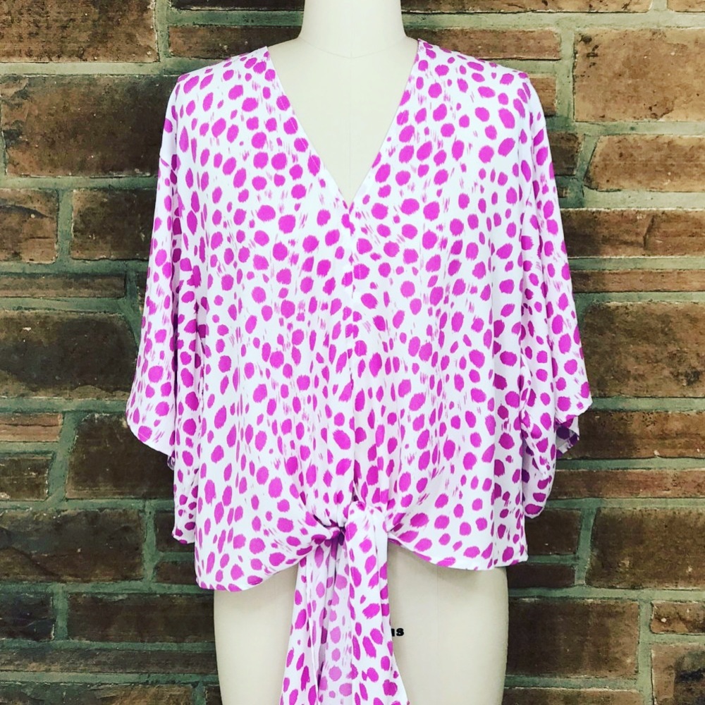 Orchid Leopard Print Top